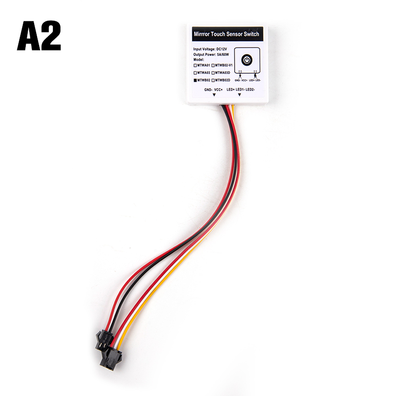 12V 5A Bathroom Vanity Mirror LED Light Touch Switch Mirror Dimming Sensor LS