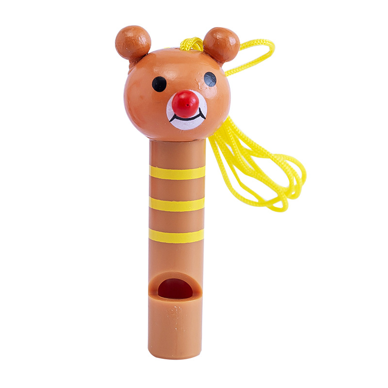 Cute Multicolor Wooden Whistles Kids Birthday Party Favors Decoration Baby Gifts