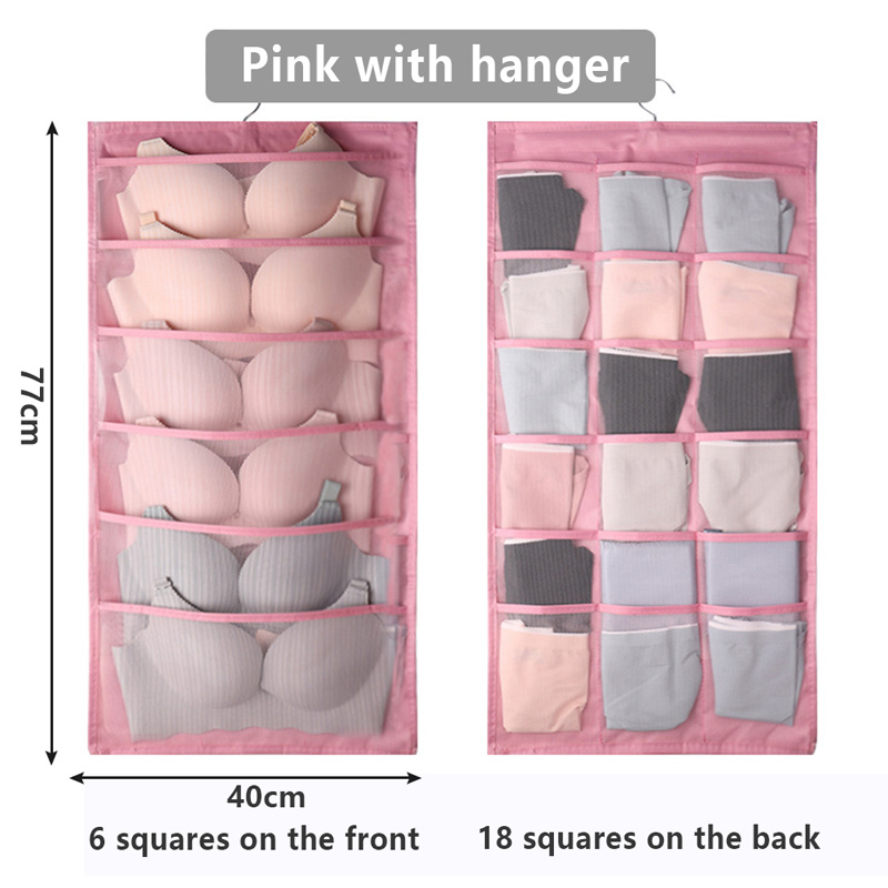 Double Sided Underwear Storage Bag Folding Hanging Bra Clother Organizer  HangeC~