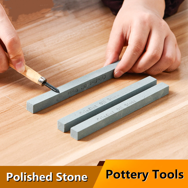 Pottery Tool Polishing Stone Small Coarse Grinding Ceramic Whetstone Ceramic