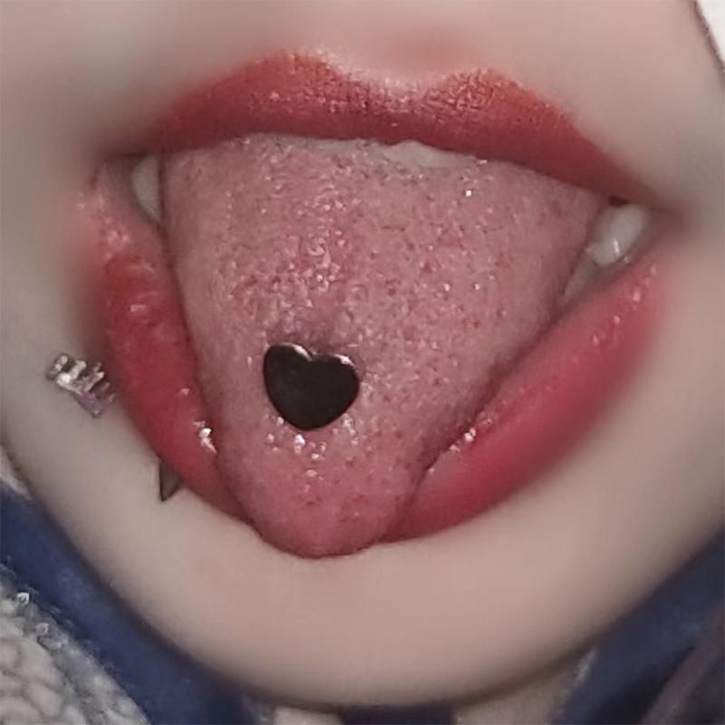 Heart tongue piercing deals