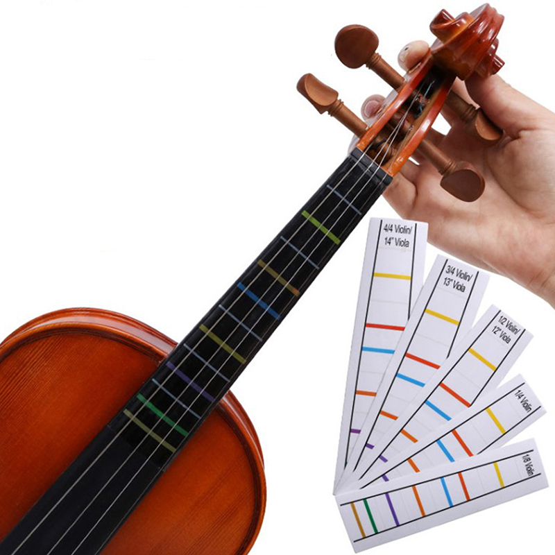 Ruban Doigté Violon SUPERFINDINGS 649.6 Yards - 9 Couleurs, 3mm Largeur Pour Débutants