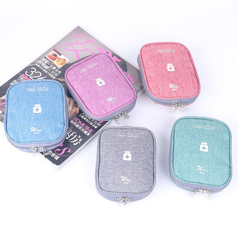 Mini borsa portatili per medicinali kit pronto soccorso da viaggio borse per medicinali organizer