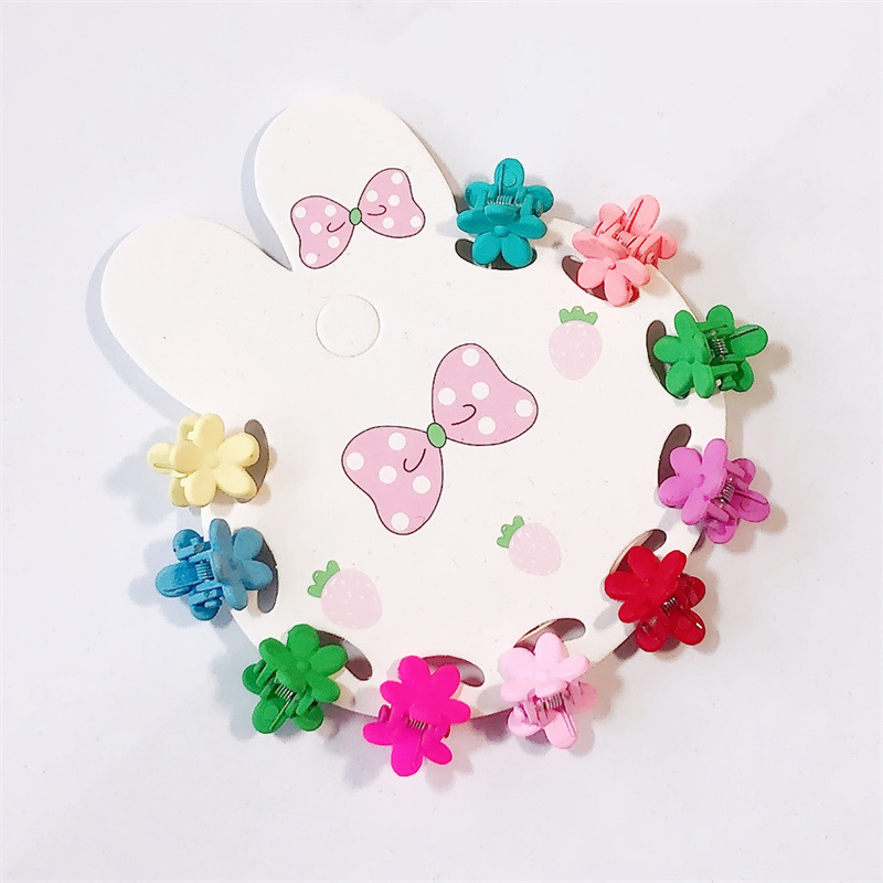 50pcs cute bow rabbit hairpin paper jam hair clip display cards hair