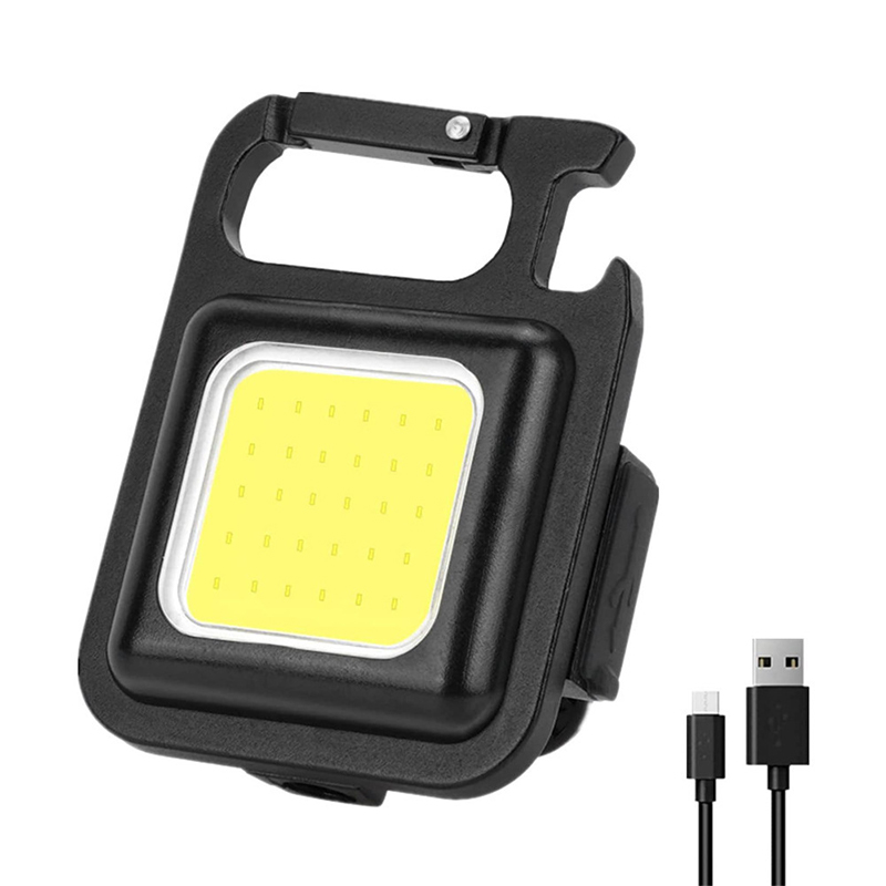 Mini LED Keychain Light Mutifuction Portable USB Rechargeable Pocket