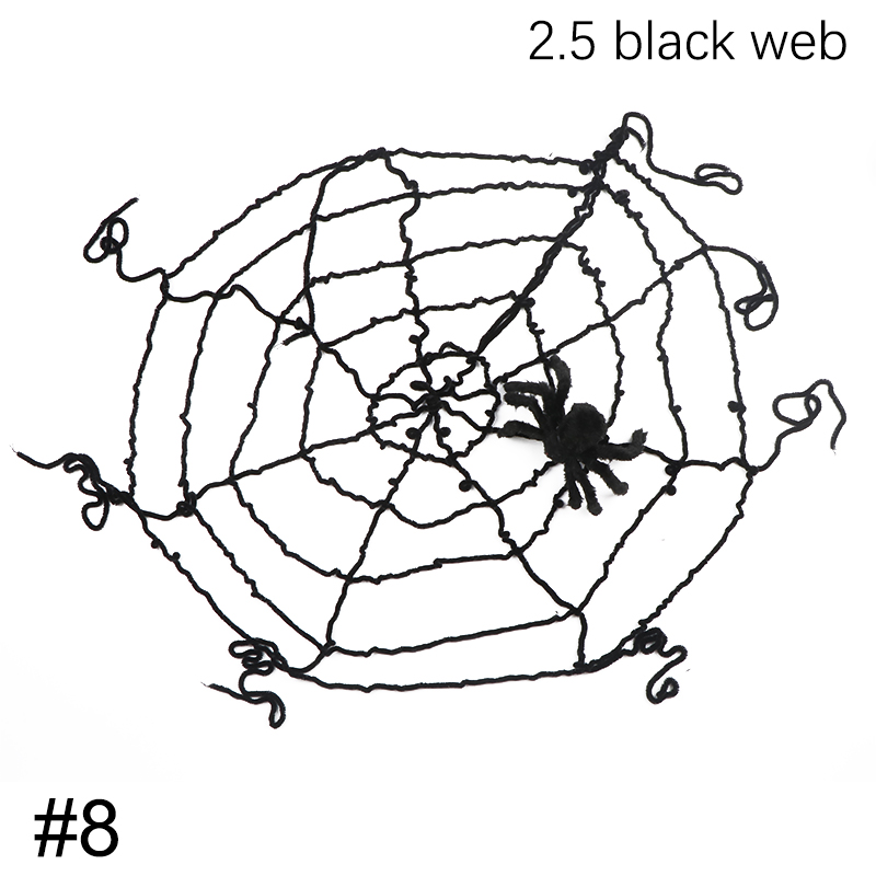 Black spider web shop halloween