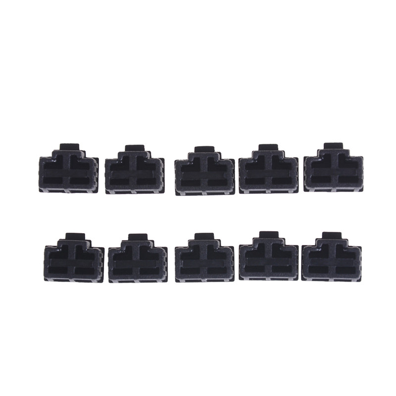 10Pcs Black Ethernet Hub Port RJ45 Anti Dust Cover Cap Protector Plug I4 F7