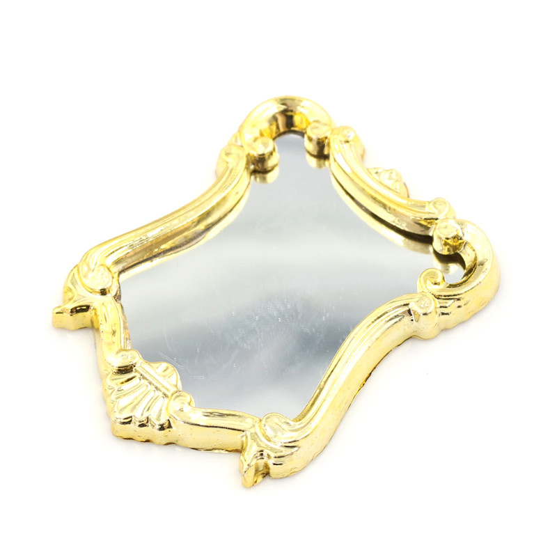 1PC Furniture European Frame Mirror Doll House Miniatures 1:12 Scale Accessor Le QR10961