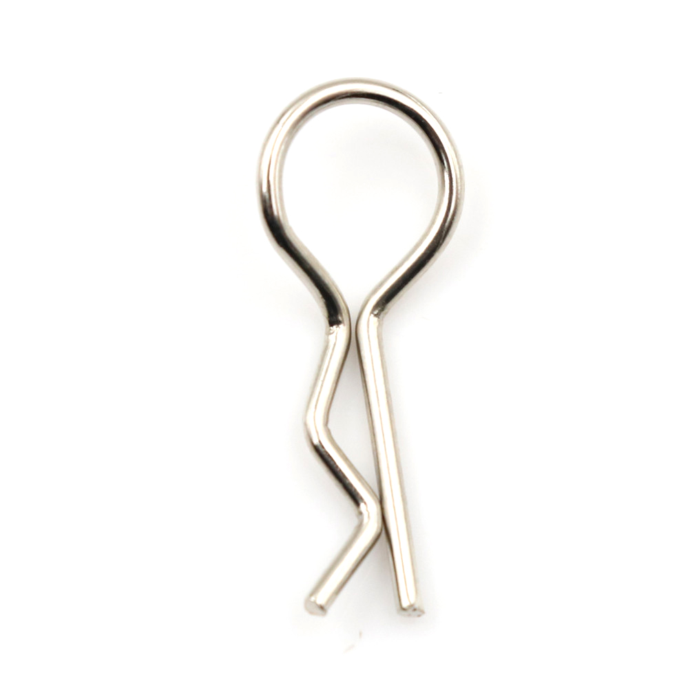 100pcs Stainless Steel Body Clips Pin Shell For 1/10 1/16 RC CAR HSP *d* - Picture 5 of 9
