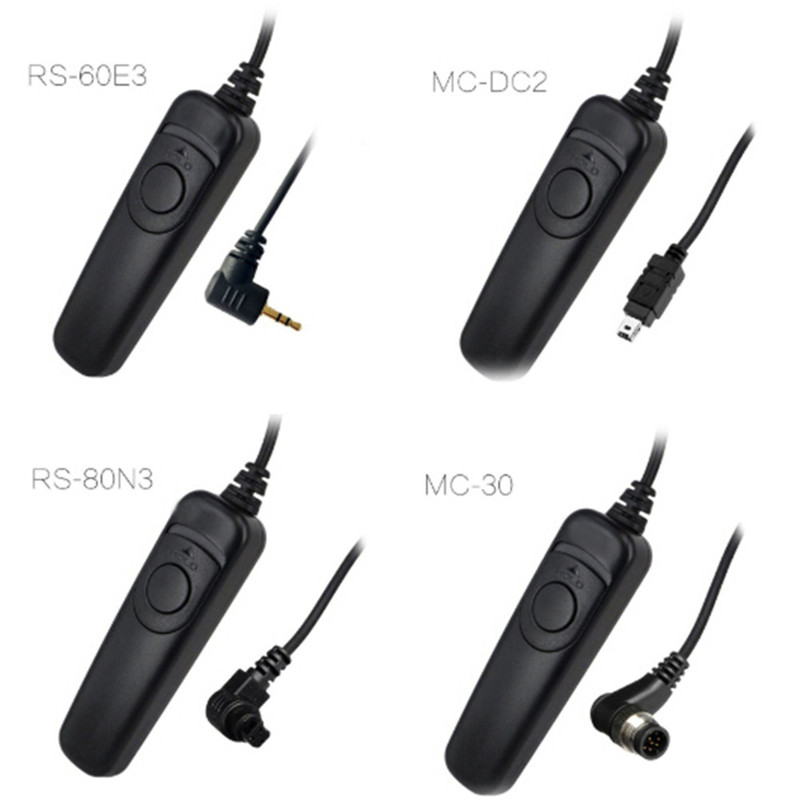 Remote Shutter Release Cable RS-80N3 For Canon EOS 5D Mark IV, 6D, 7D, 1D Series