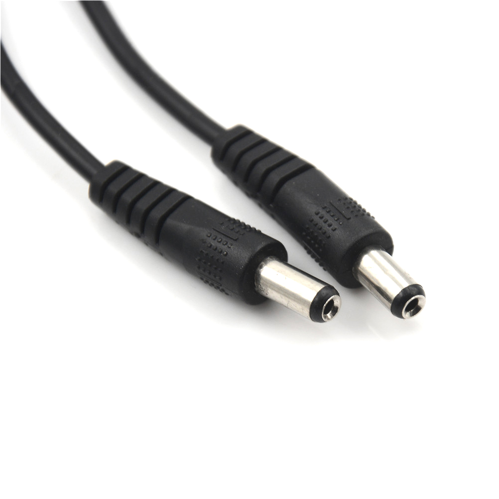 5.5x2.1mm Male To 5.5 x 2.1mm Male DC Power Plug CCTV Adapter Connector Cable F~ - Bild 2 von 7