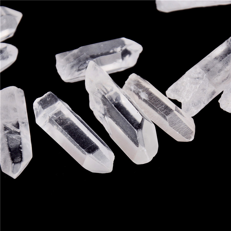50g Lot Tibet Natural Clear Crystal White Quartz Points Terminated Wand SpecimR1 - Bild 7 von 7