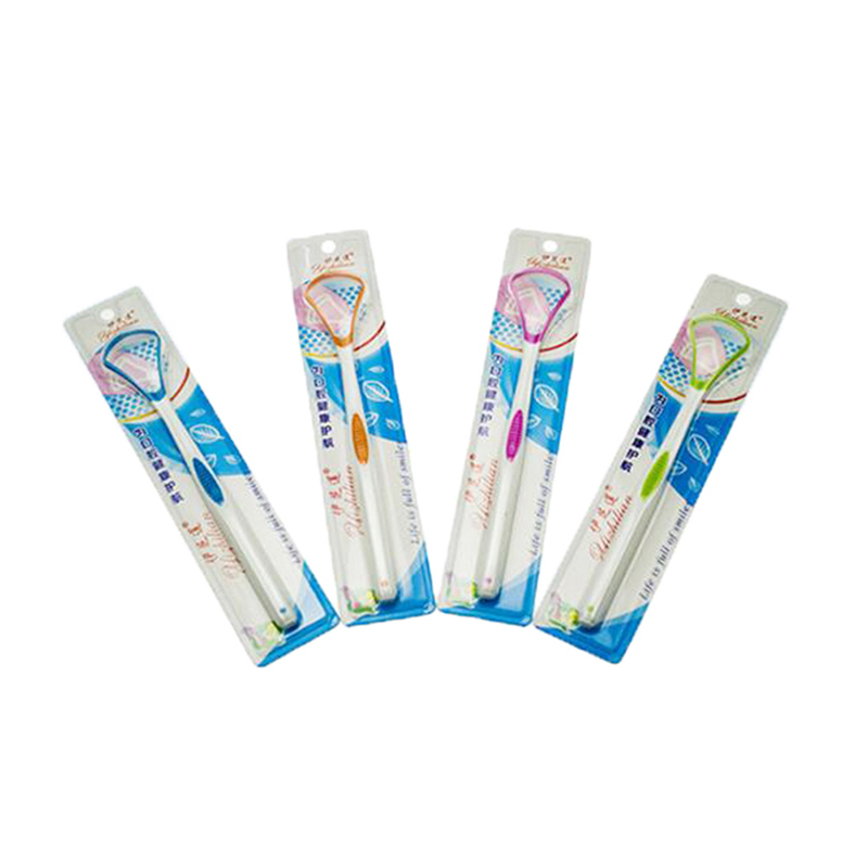 Tongue scraper oral dental care plastic tongue cleaner brush tool f;;b S~ - Picture 5 of 9