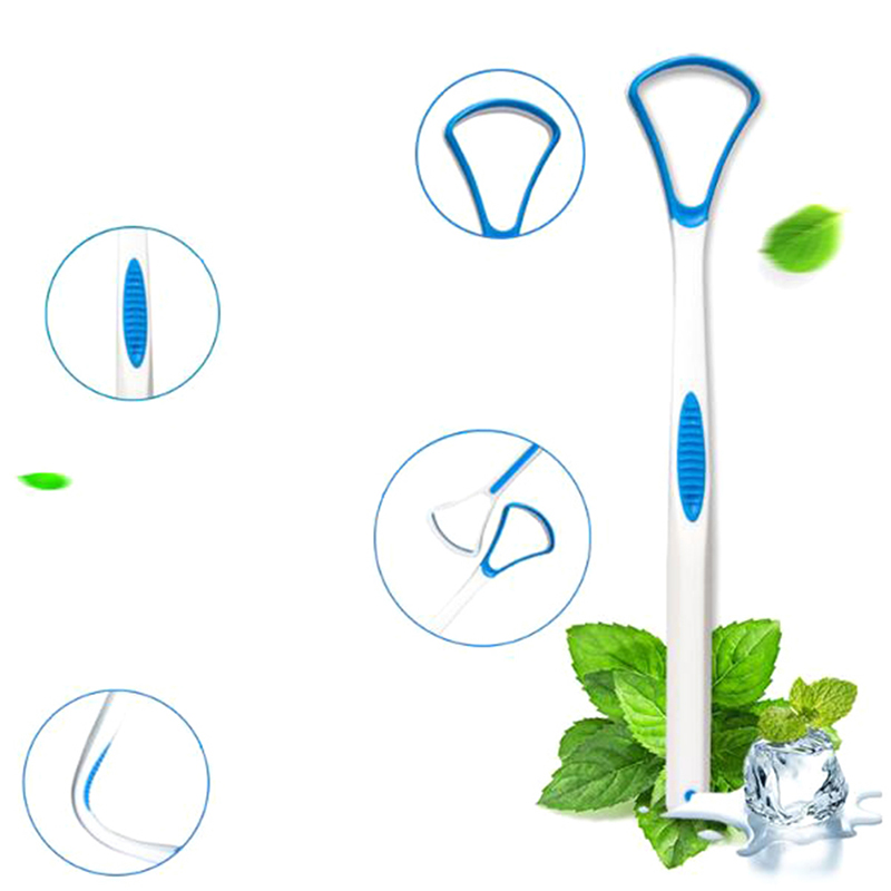 Tongue scraper oral dental care plastic tongue cleaner brush tool f;;b S~ - Picture 4 of 9
