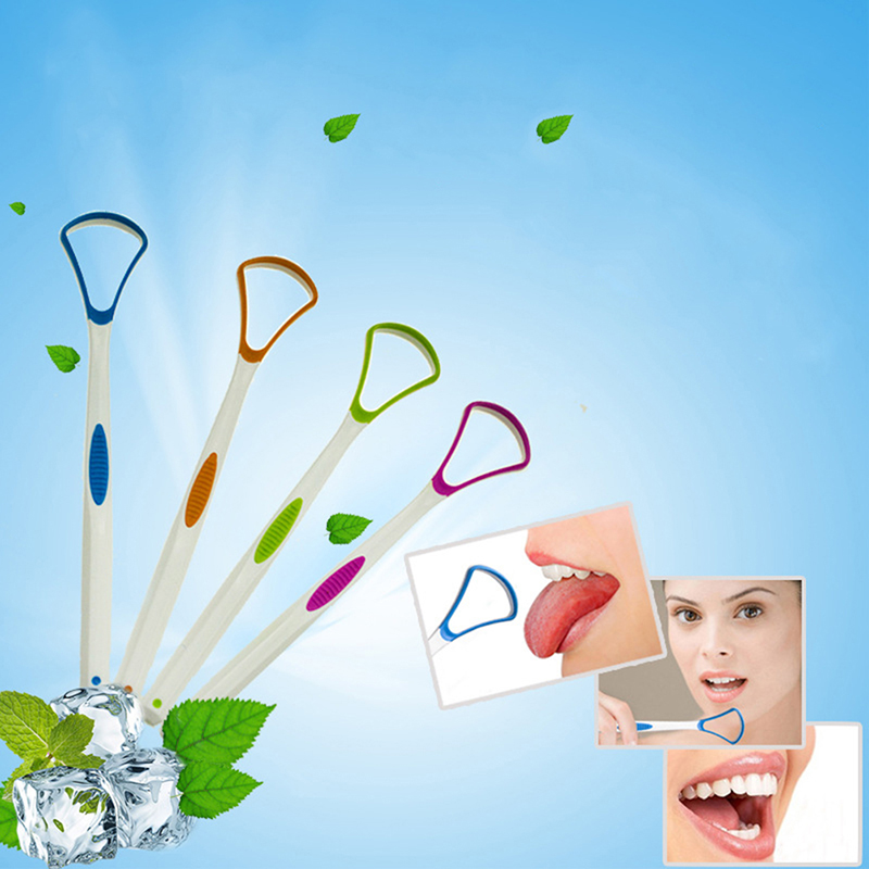 Tongue scraper oral dental care plastic tongue cleaner brush tool f;;b S~ - Picture 2 of 9
