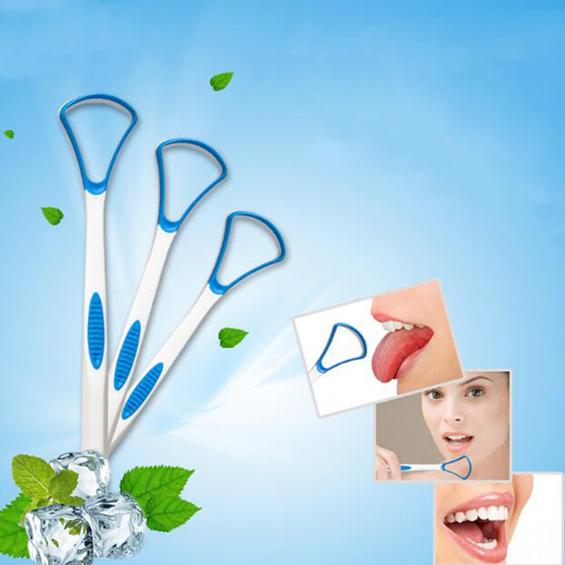 Tongue scraper oral dental care plastic tongue cleaner brush tool f;;b S~ - Picture 9 of 9