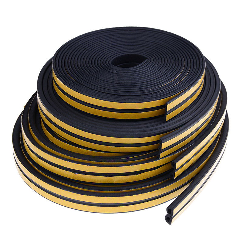 10M Draught Excluder Self Adhesive Rubber Door Window Seal Strip Roll Foa C-qk - Picture 1 of 16