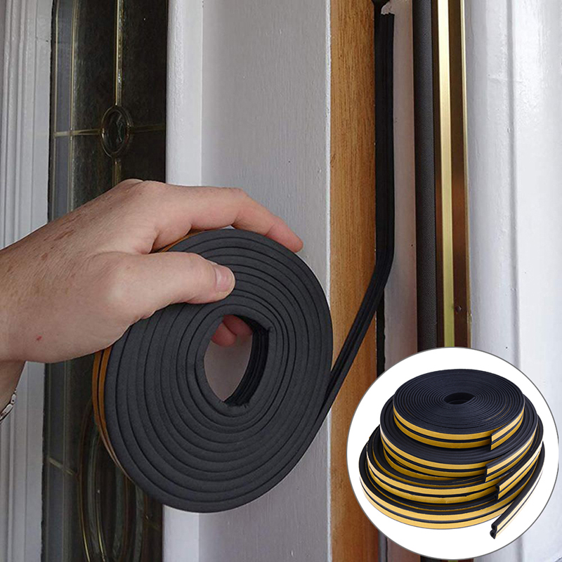 10M Draught Excluder Self Adhesive Rubber Door Window Seal Strip Roll Foa C-qk - Picture 9 of 16