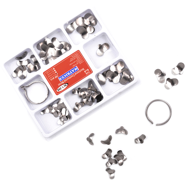 Strumenti Odontotecnica Matrice Dentale Set Da 100 Bande Matrice Dentali TOR VM | Matrici Sagomate, Sezioni E Cunei, Modello NO1.398 Morganite Anello - Foto 5