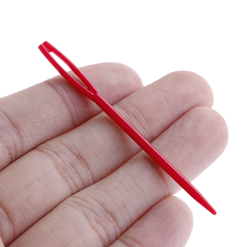 Durable 7cm Plastic Knitting Needles Crochet Hooks Tapestry Wool Yarn NeedleY QF - Picture 2 of 11