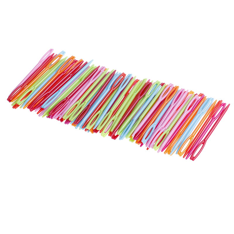 Durable 7cm Plastic Knitting Needles Crochet Hooks Tapestry Wool Yarn NeedleY QF - Picture 4 of 11