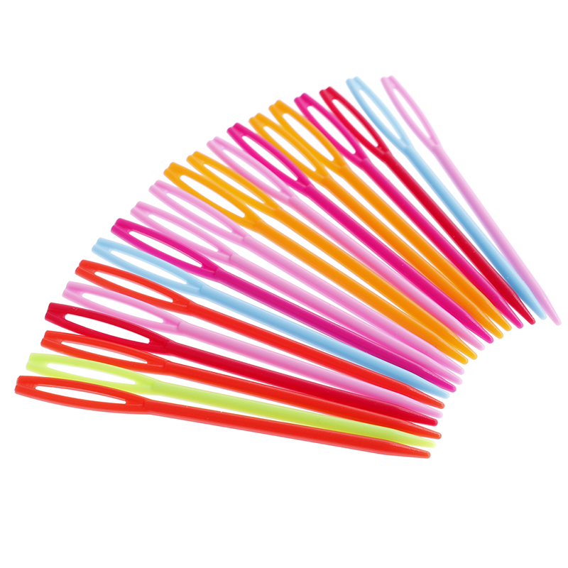 Durable 7cm Plastic Knitting Needles Crochet Hooks Tapestry Wool Yarn NeedleY QF - Picture 5 of 11