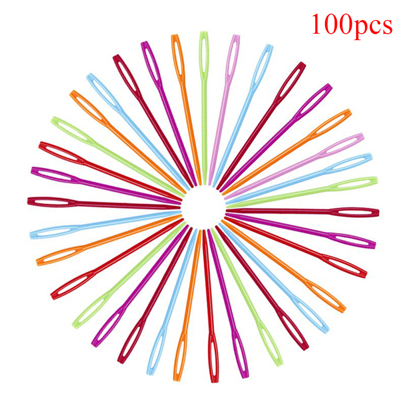 Durable 7cm Plastic Knitting Needles Crochet Hooks Tapestry Wool Yarn NeedleY QF - Picture 11 of 11