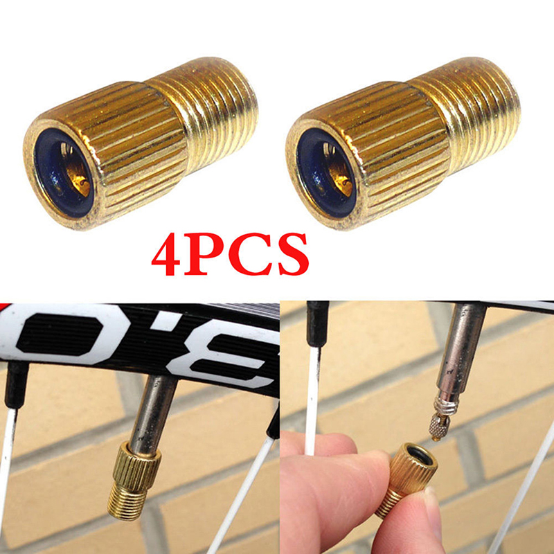 4Pcs/Set To Valve Adapter Converter Road Bike Bicycle Pump Tube 1..DB F~ 4Pcs/Set To Valve Adapter Converter Road Bike Bicycle Pump Tube 1..DB F~