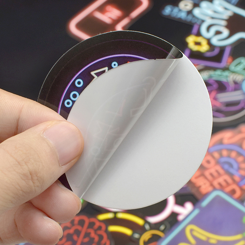 50Pcs neon light style cute stickers for suitcase laptop guitar cool doodlYXi1 - Picture 5 of 6