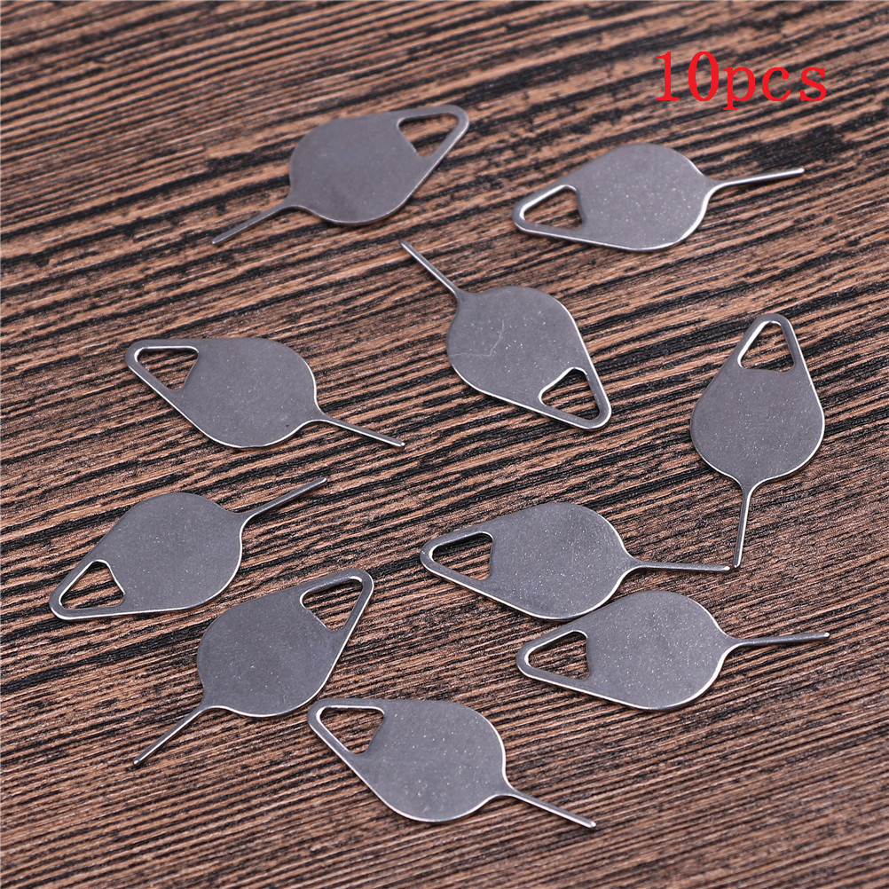 10PCS Sim Card Tray Removal Eject Pin Key Tool Stainless Steel Needle N P_bf - Bild 2 von 10