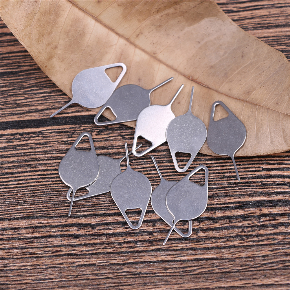 10PCS Sim Card Tray Removal Eject Pin Key Tool Stainless Steel Needle N P_bf - Bild 6 von 10
