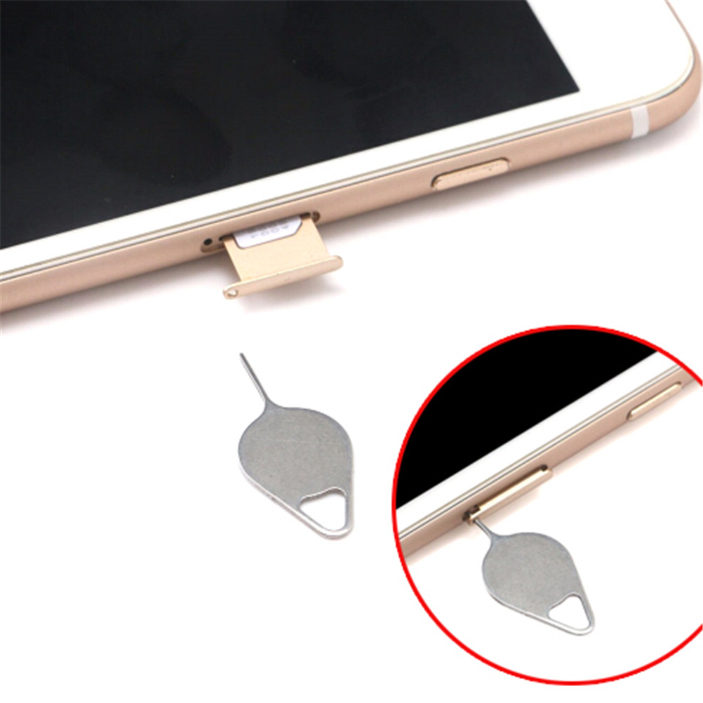 10PCS Sim Card Tray Removal Eject Pin Key Tool Stainless Steel Needle N P_bf