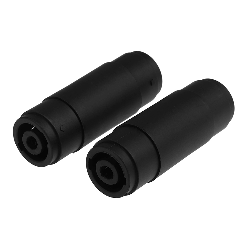 2X 4-Pin Pole female to female speaker coupler adapter audio cable connecto-wf 2X 4-Pin Pole female to female speaker coupler adapter audio cable connecto-wf