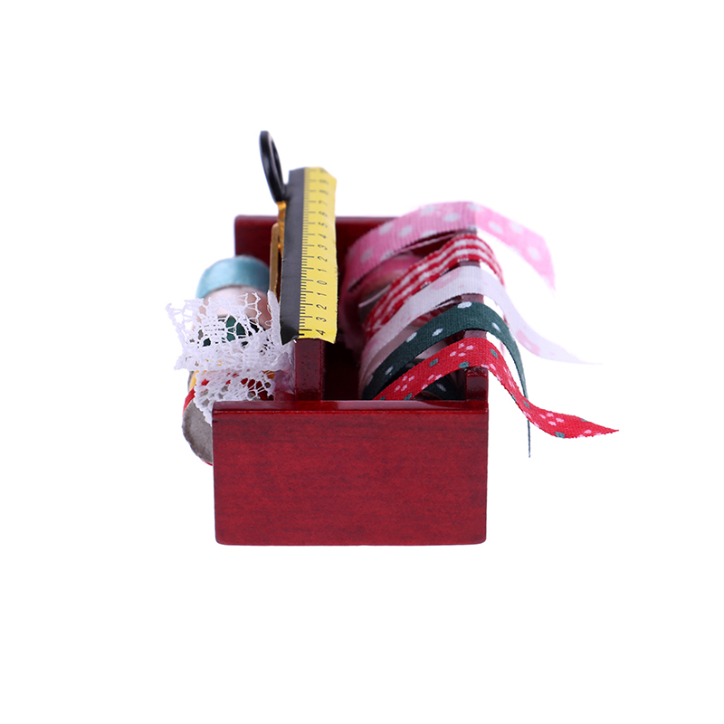 1:12 Dollhouse miniature sewing room ribbon cloth spools trim scissors sh.z-qk - Picture 5 of 8