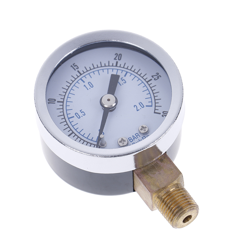 1/4" npt air pressure gauge 0-30 psi side / bottom mount 2" fac-yn - Picture 9 of 9