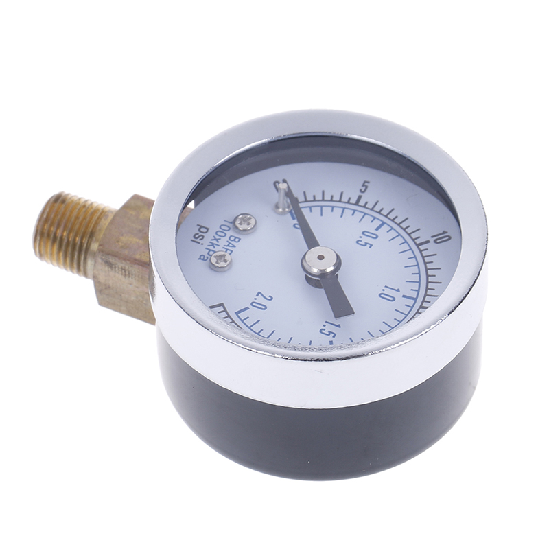 1/4" npt air pressure gauge 0-30 psi side / bottom mount 2" fac-yn - Picture 5 of 9