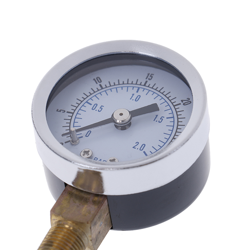 1/4" npt air pressure gauge 0-30 psi side / bottom mount 2" fac-yn - Picture 3 of 9