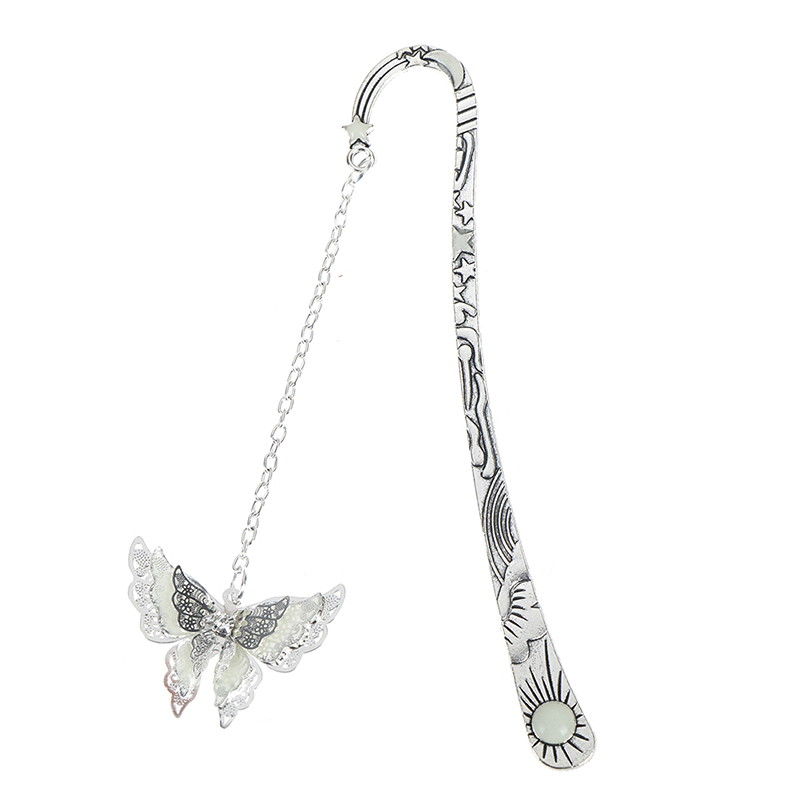 Luminous Night Butterfly Bookmark Label Read Maker Feather Book Mark BL-i- - Picture 7 of 12