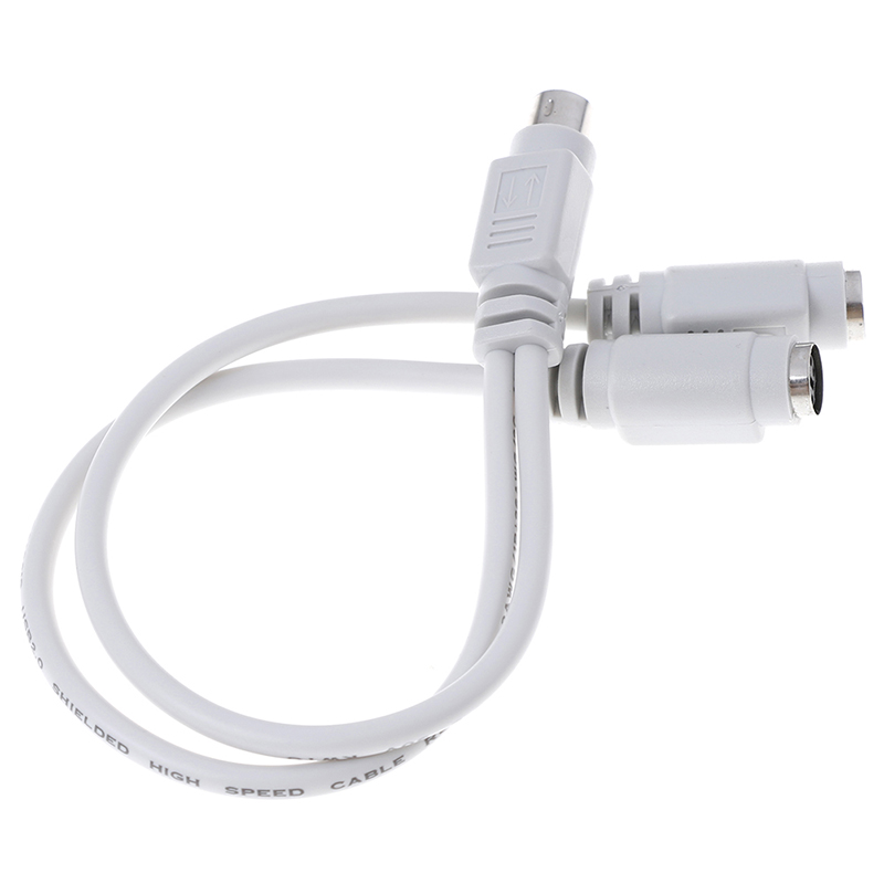 PS2 1 to 2 splitter adapter cable mouse keyboard IC card reader laser scann-b - Picture 2 of 8