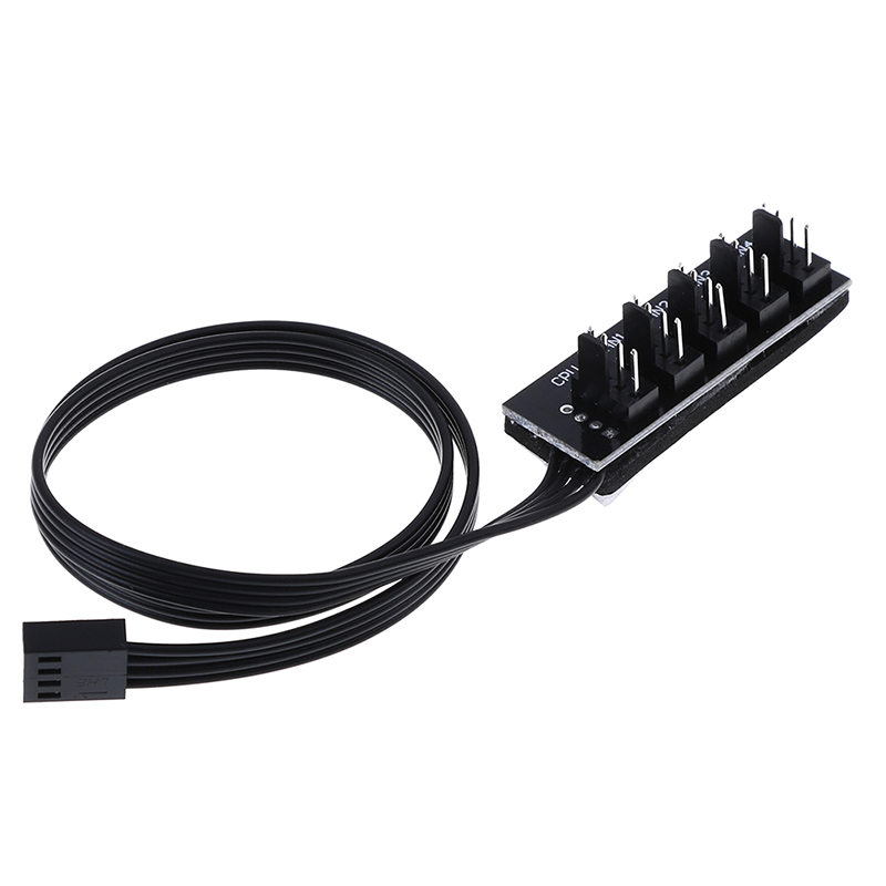 1 To 5 4-Pin PWM CPU Fan HUB Cooling Splitter Adapter Braided Power Cabl-yn - Picture 8 of 9