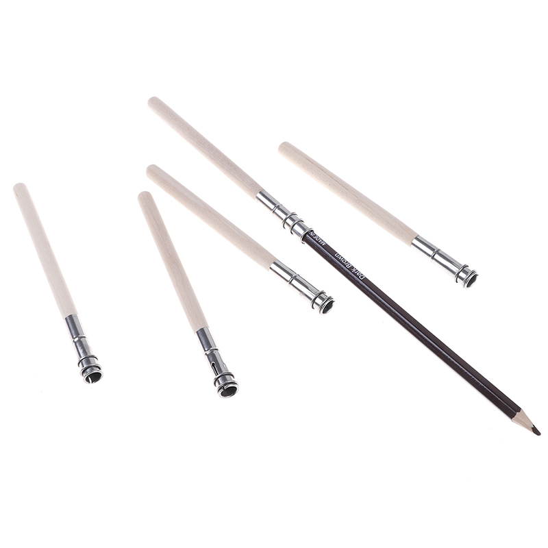 5Pcs Pencil Painting Extender Adjtable Wooden Lengthener Holder Drawing S❤O - Picture 9 of 12