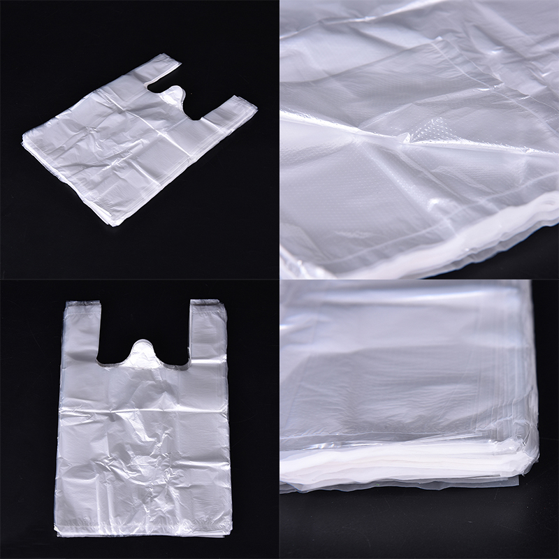 100 Design Plastic T-Shirt Retail Shopping Supermarket Bags Handles Packaging-qk - Picture 2 of 12