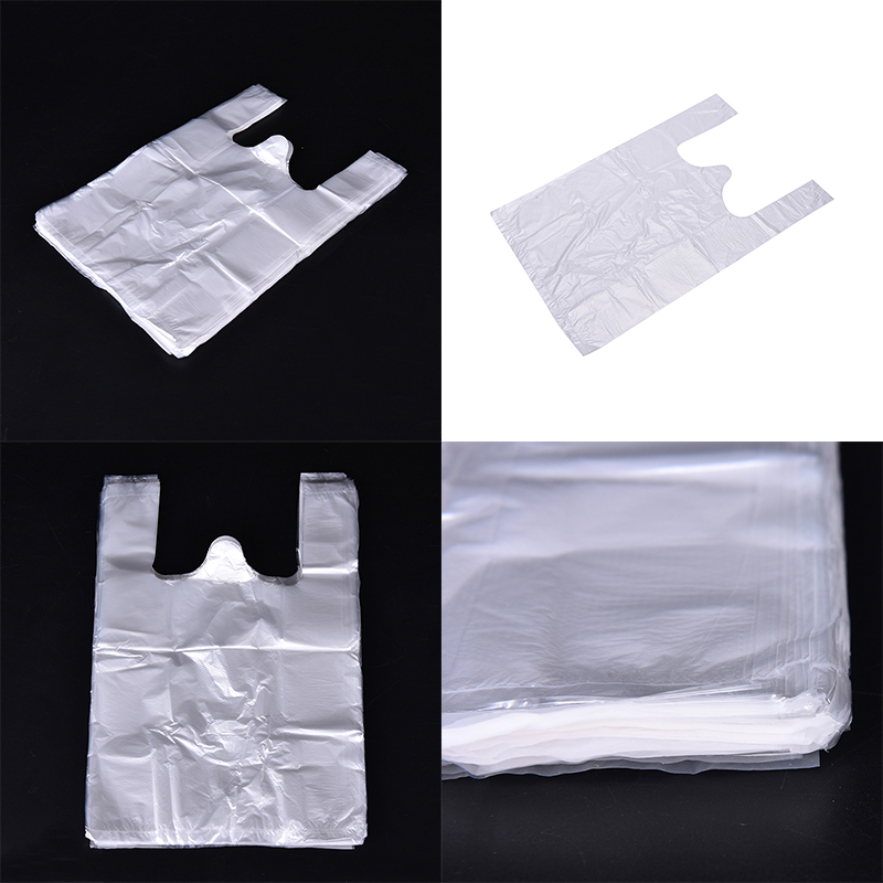 100 Design Plastic T-Shirt Retail Shopping Supermarket Bags Handles Packaging-qk - Picture 7 of 12
