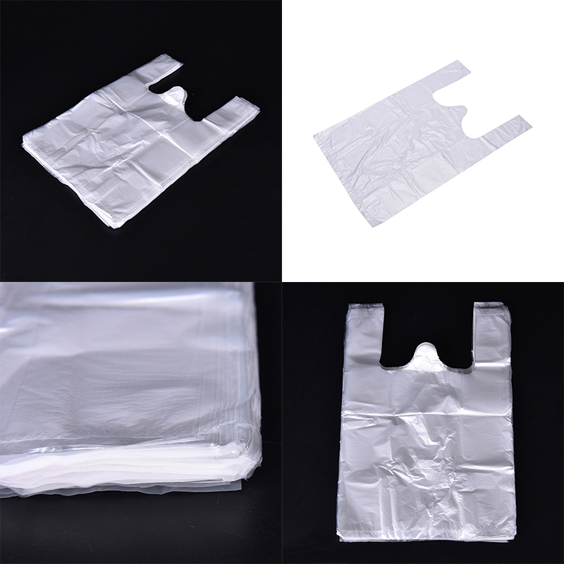 100 Design Plastic T-Shirt Retail Shopping Supermarket Bags Handles Packaging-qk - Picture 8 of 12