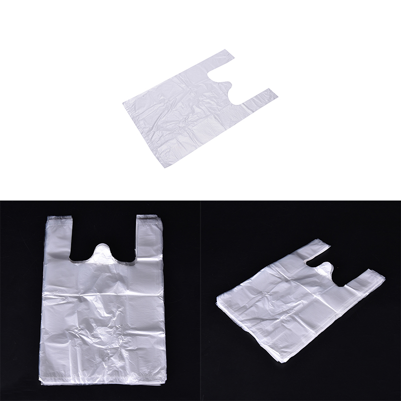 100 Design Plastic T-Shirt Retail Shopping Supermarket Bags Handles Packaging-qk - Picture 10 of 12