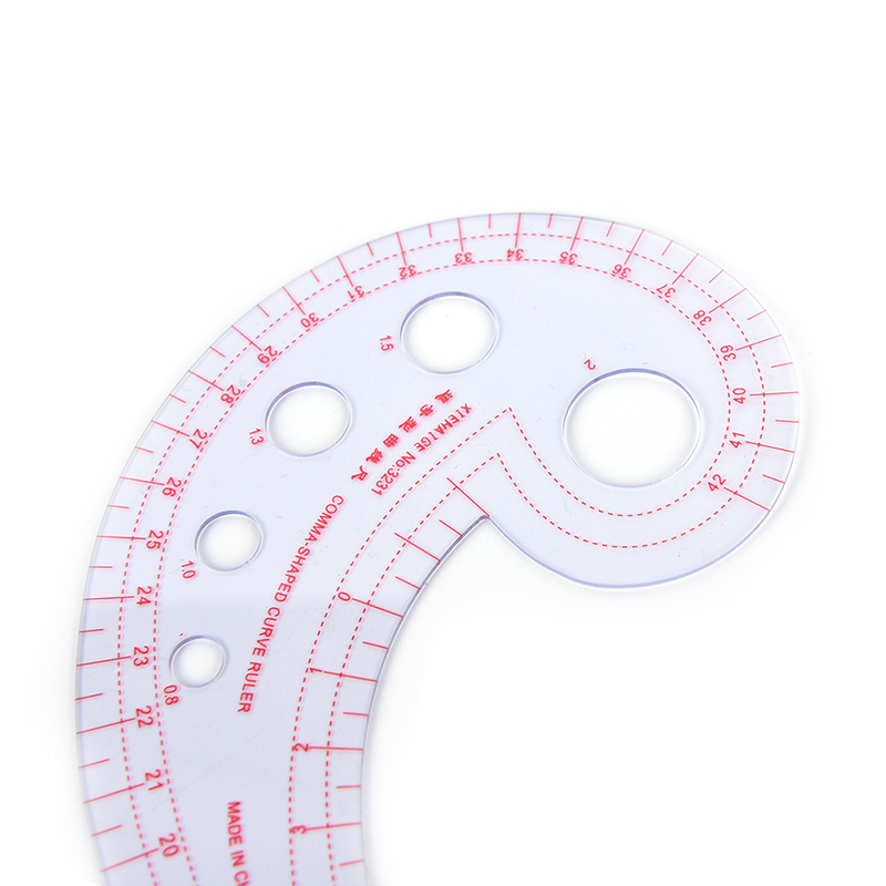 Sewing ruler french curve ruler gauges tailor drawing comma shape