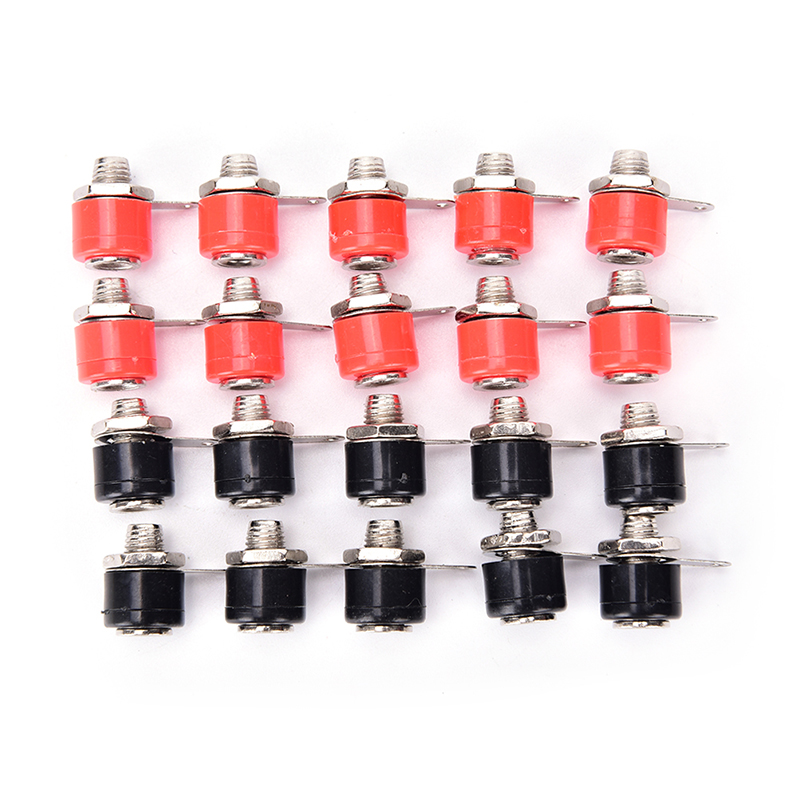 20 PCS 4mm Speaker Terminal socket Binding Post Nut Banana plug jack connec  ❤OF