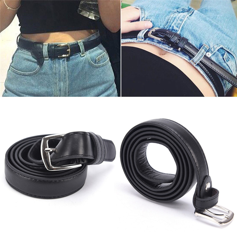 2017 Hot Fashion Women Belts Leather Metal Pin Buckle Waist Belt ...