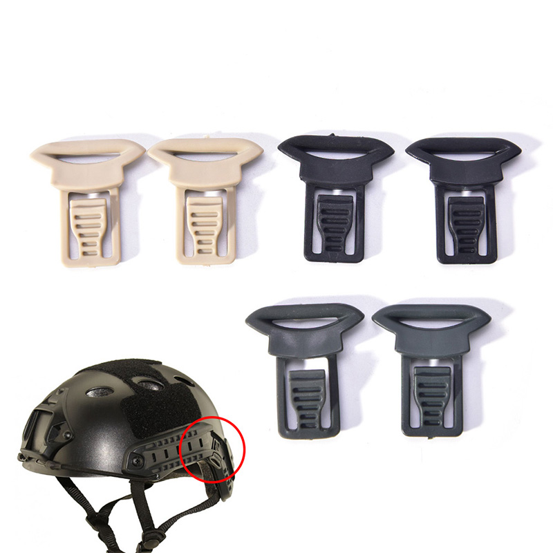 2x Fast Helmet Vision Goggle Buckle Clips Airsoft Tactical Helmet Accessory 7H
