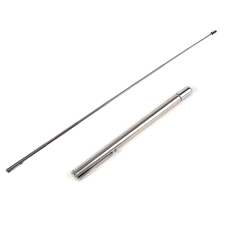 Silver Retractable Handheld Classroom Blackboard Whiteboard Teacher Po-OY WY